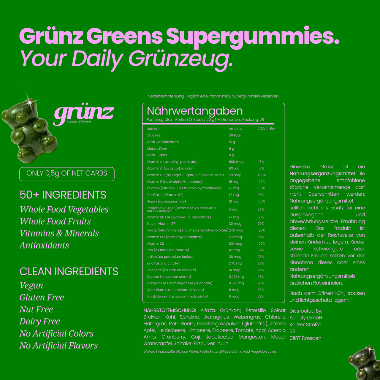 Grünz Greens Supergummies