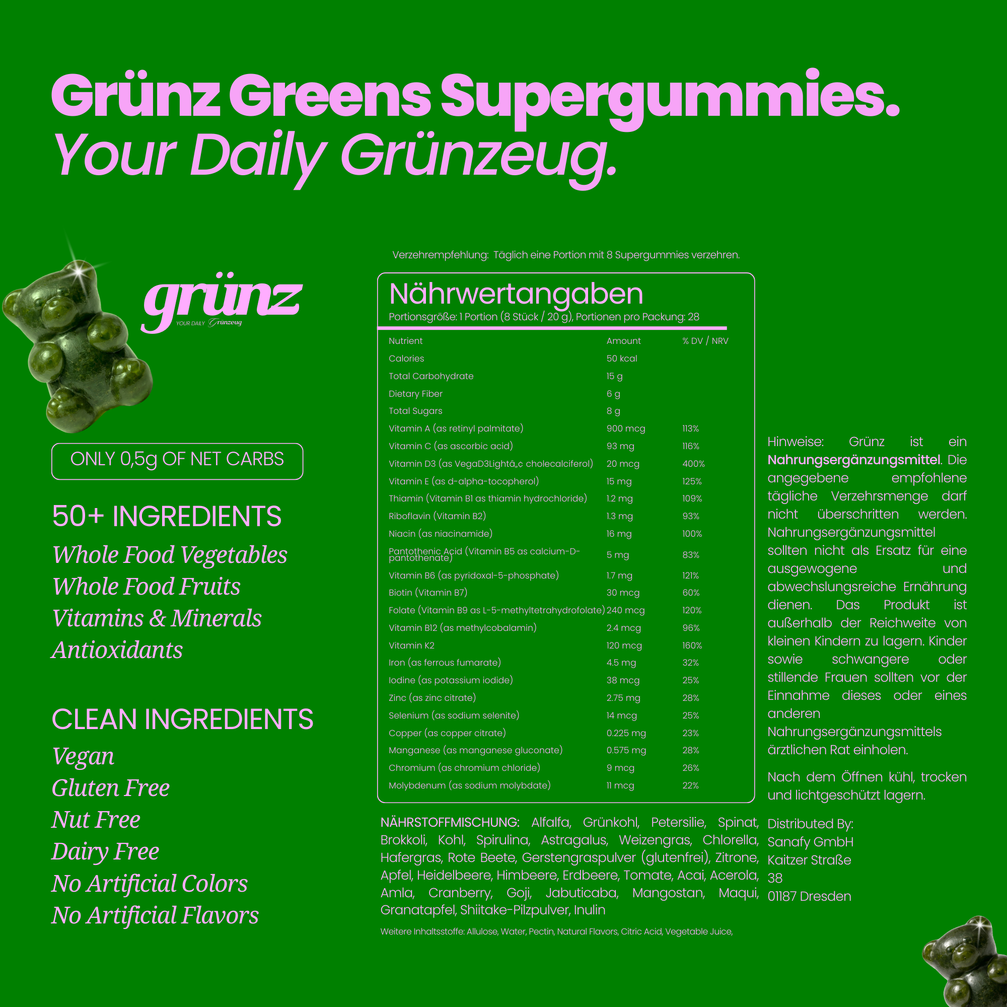 Grünz Greens Supergummies